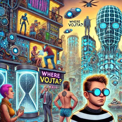 Neon Hourglass Circuit