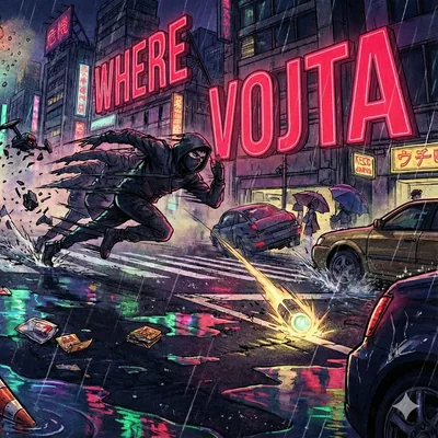 Neon Fugitive Crossing